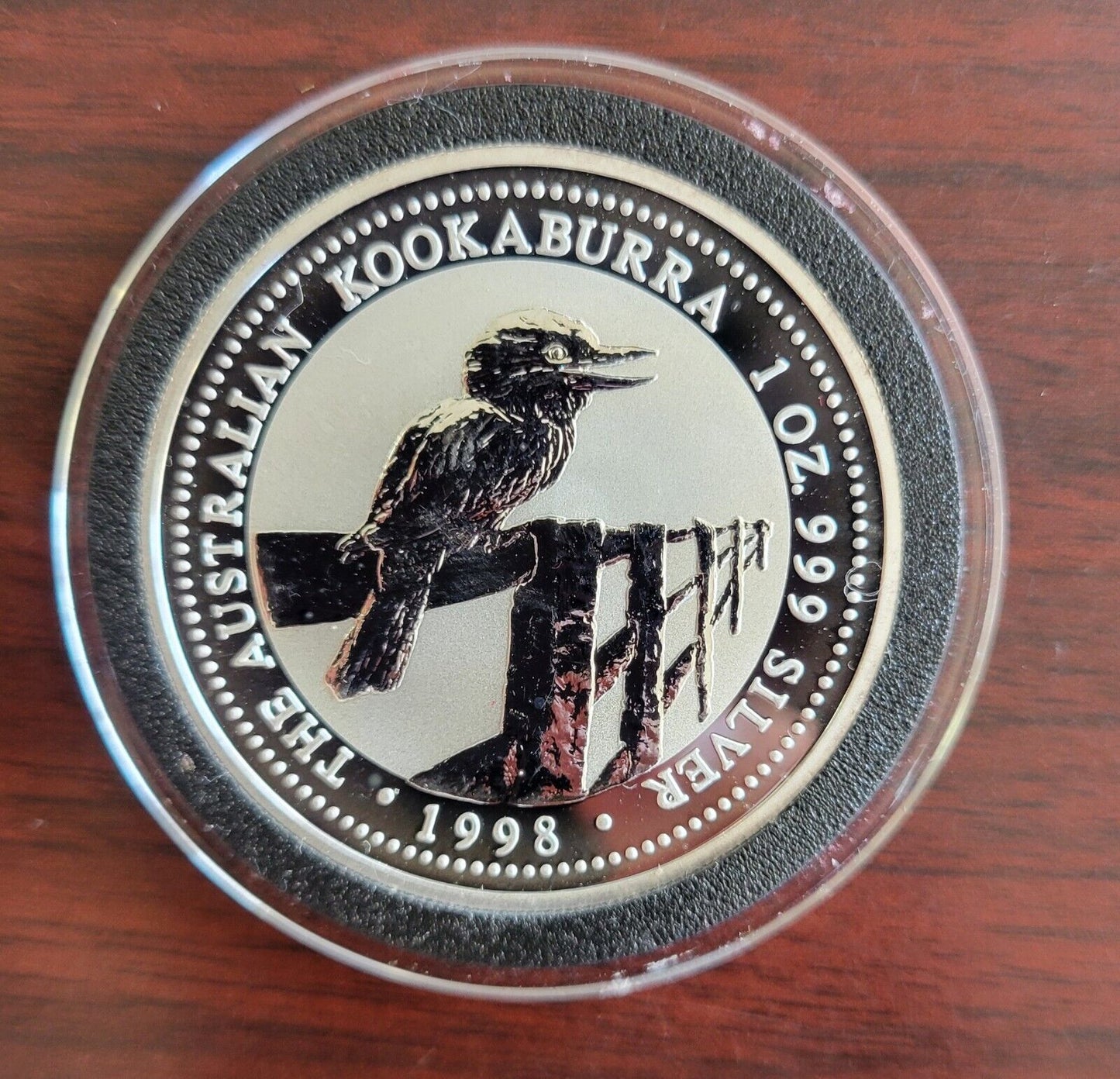 1998 Australian Kookaburra 1oz. Silver .999 Fine Dollar Coin