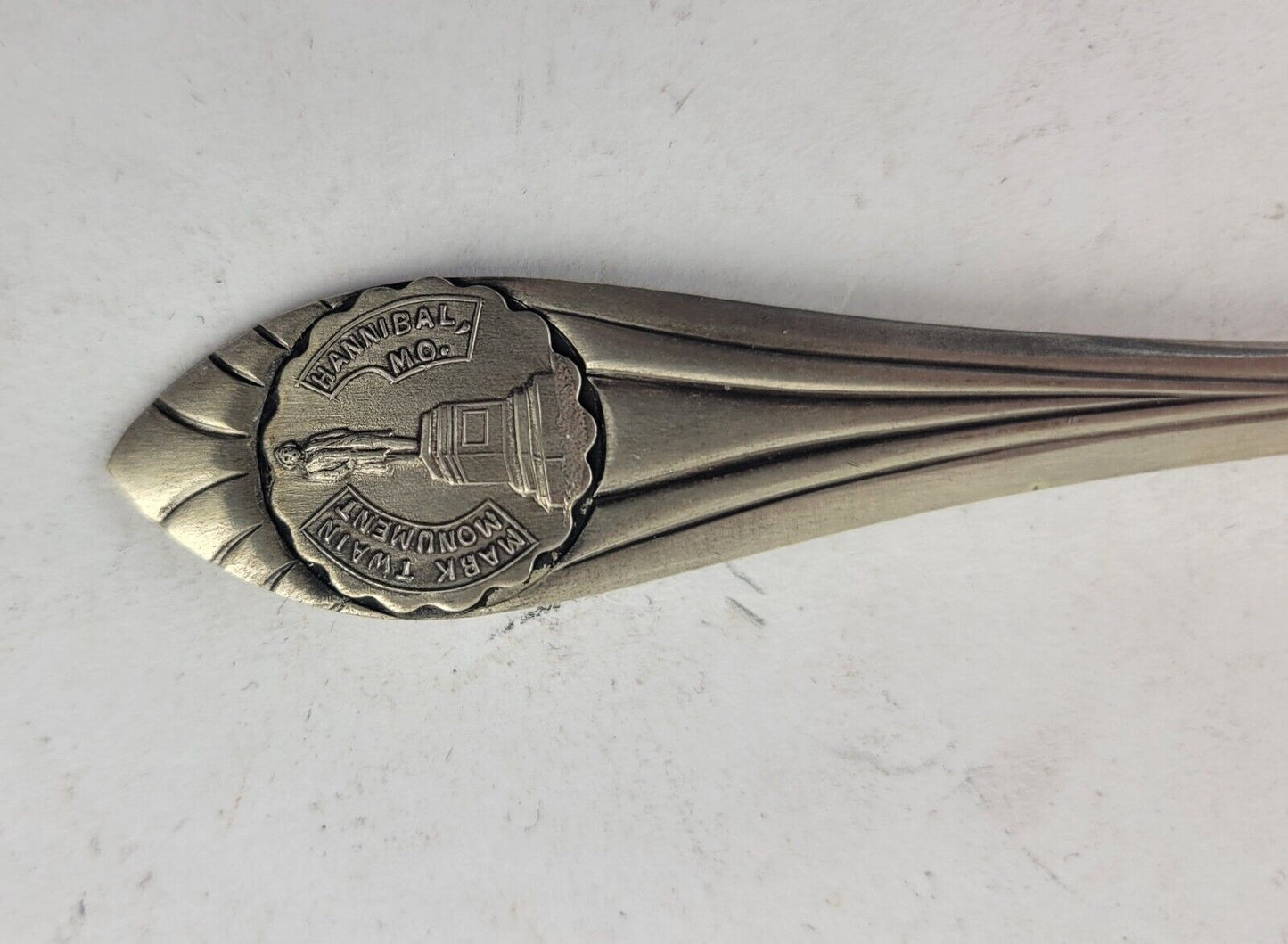Mark Twain Boyhood Home Hannibal MO 5 1/2" Sterling Souvenir Spoon .49oz.
