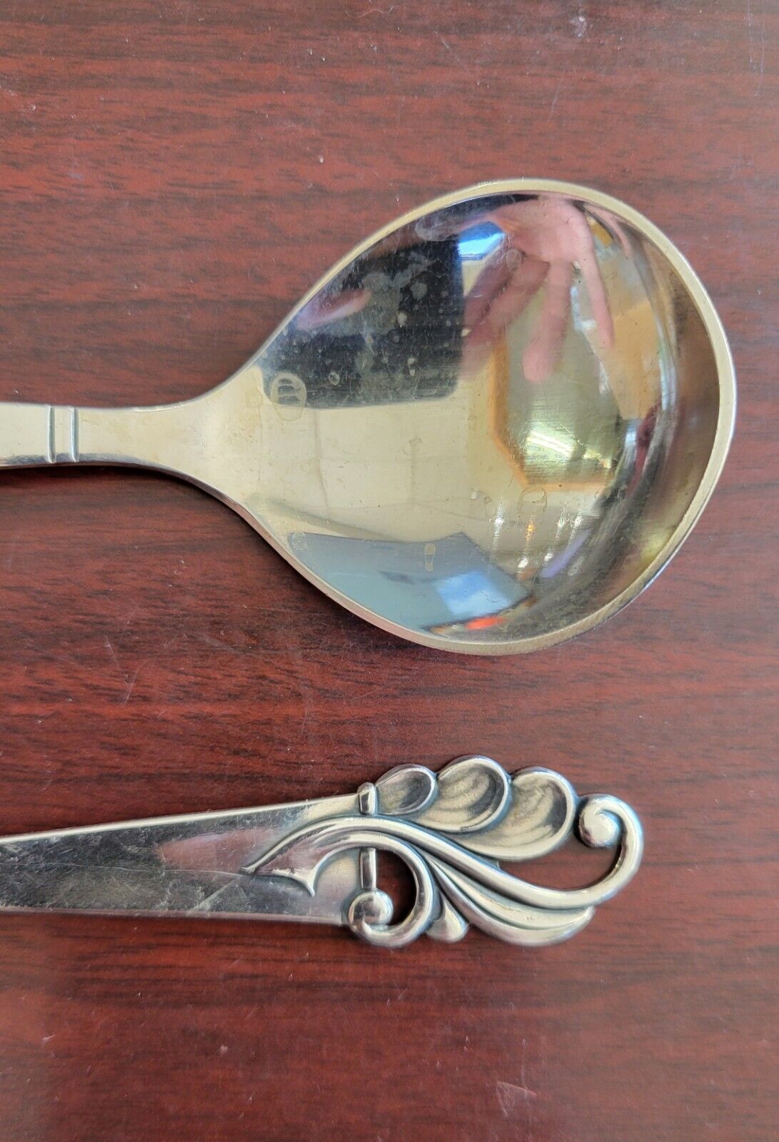Vintage Copenhagen Sterling Silver Spoons 5 1/4" Denmark 1.3oz. Hand Wroght
