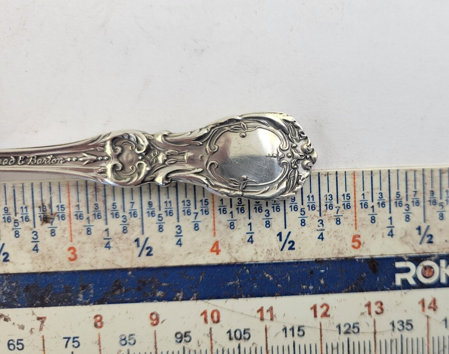 Reed & Barton Francis I Sterling Pierced Bon Bon Spoon4 5/8"- New Mark 1.2oz.