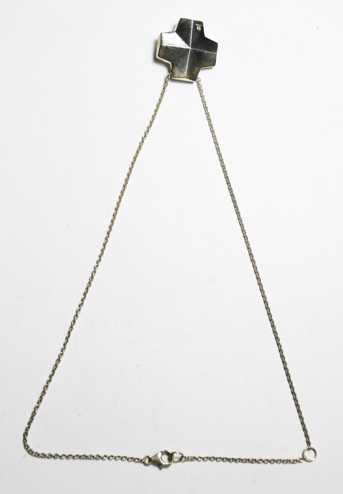 Sterling Silver RLM Cross Slide Pendant 26mm 18"