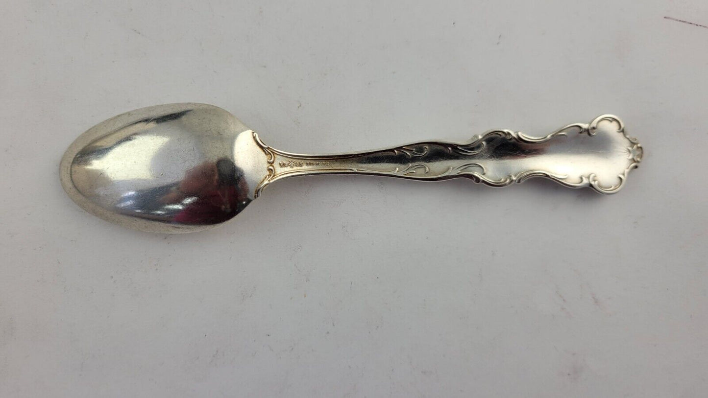 January Aquarius Snow Drop Sterling  Silver 5 7/8" Souvenir Spoon .84oz. Wallace