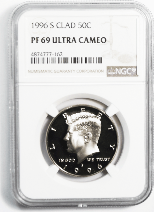 1996 S 50c Kennedy Half Dollar NGC PF69 Ultra Cameo Proof San Francisco