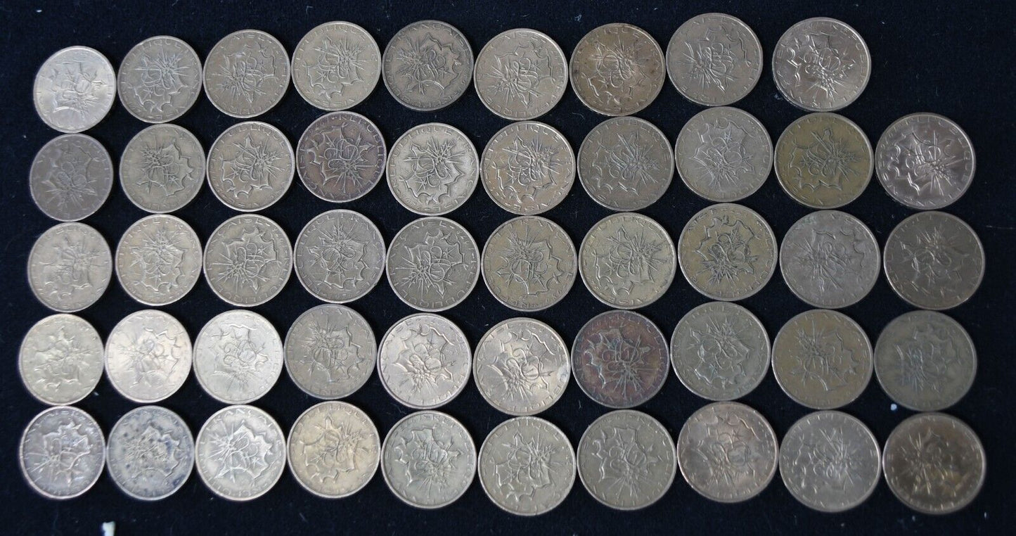 49pc France 10 Ten Francs 1974-1984