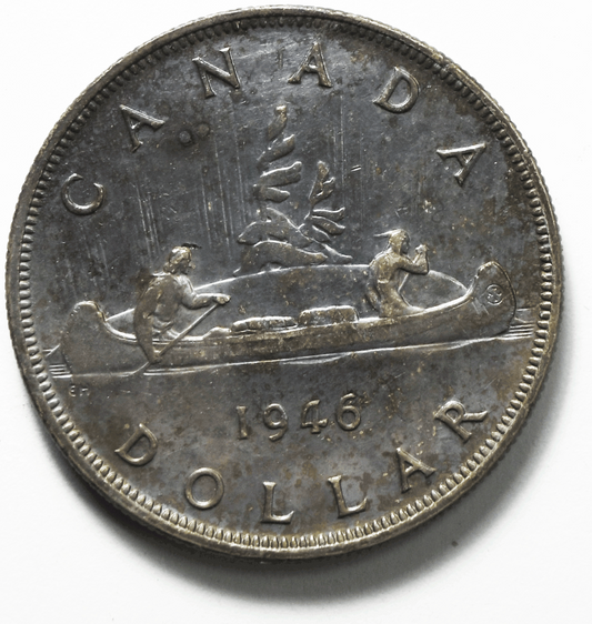 1946 $1 Canada Silver One Dollar KM#37   Low Mintage
