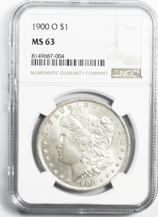 1900 O $1 Morgan Silver Dollar MS63 NGC Uncirculated New Orleans