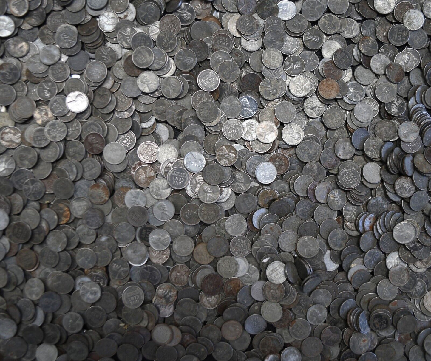 2100pc  1943 1c Lincoln One Cent Wheat Steel War Pennies PDS