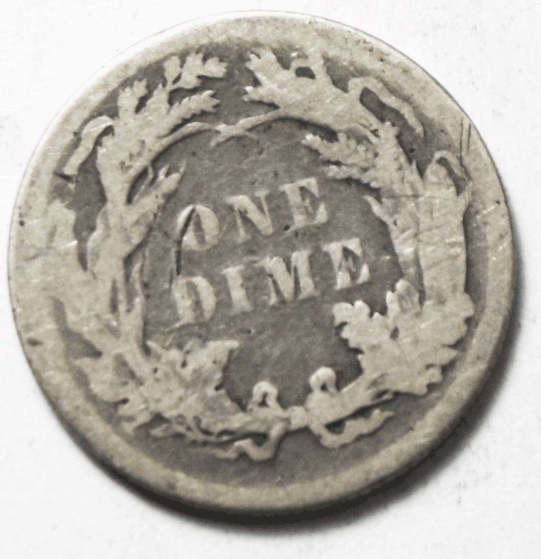 1883 10c Seated Liberty Silver Dime Ten Cents Philadelphia