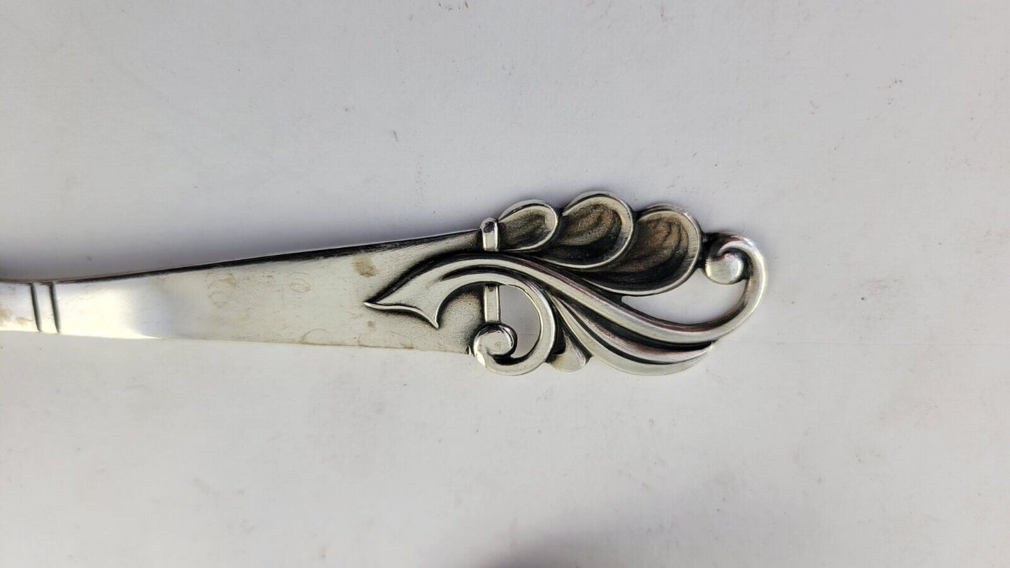 Vintage Copenhagen Sterling Silver Spoons 5 1/4" Denmark 1.3oz. Hand Wroght