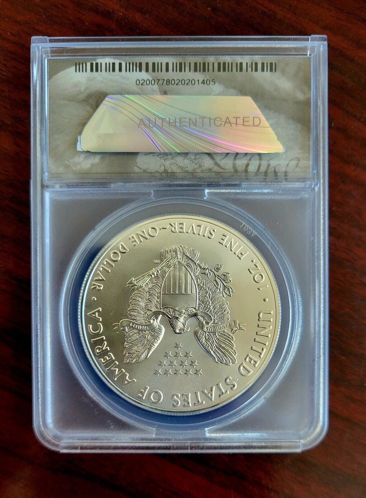 2017 (S) $1 American Silver Eagle ANACS MS69 Silver Dollar .999 Fine Silver 1oz.