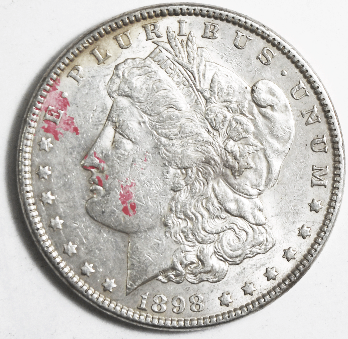 1898 $1 Morgan American Silver One Dollar US Philadelphia AU