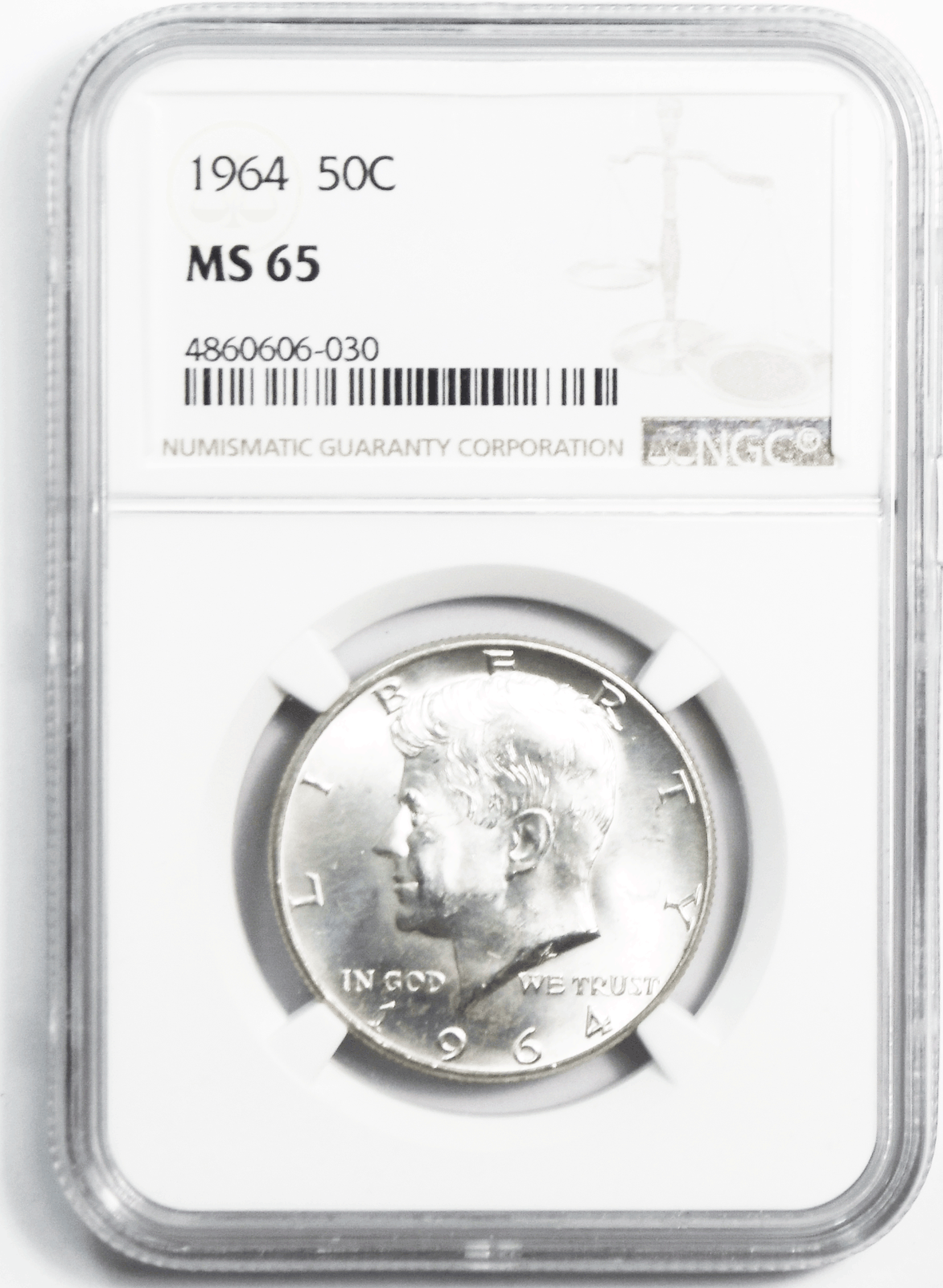 1964 50c Kennedy Silver Half Dollar Philadelphia MS65 BU