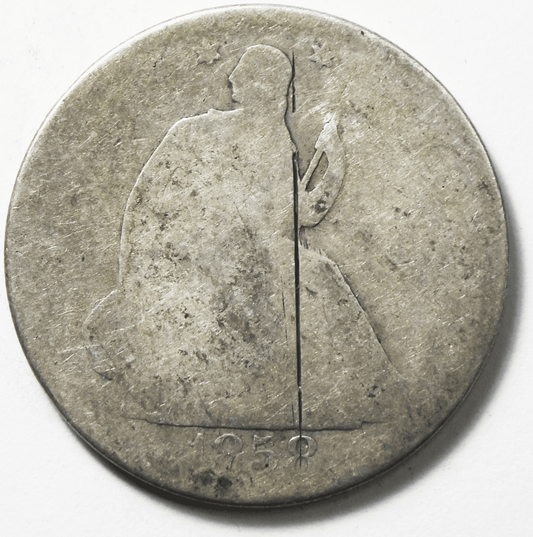 1858 O 50c Seated Liberty Silver Half Dollar Fifty Cents New Orleans