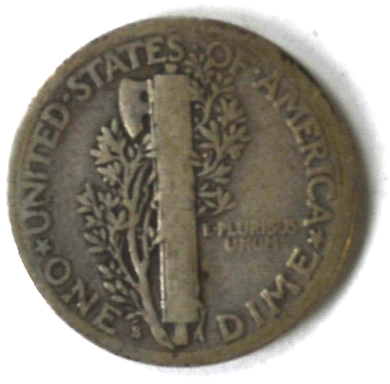 1924 S 10c Mercury Silver Dime Rare Ten Cents San Francisco