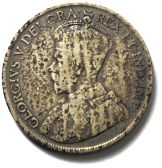 1917 50c Fifty Cents Silver Coin Canada Half Dollar KM# 25