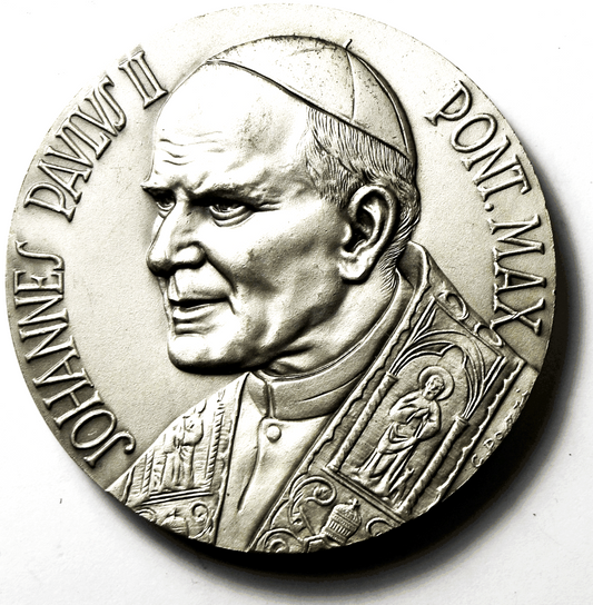 Pope John Paul II Roma Vatican Medal 58mm Medal
