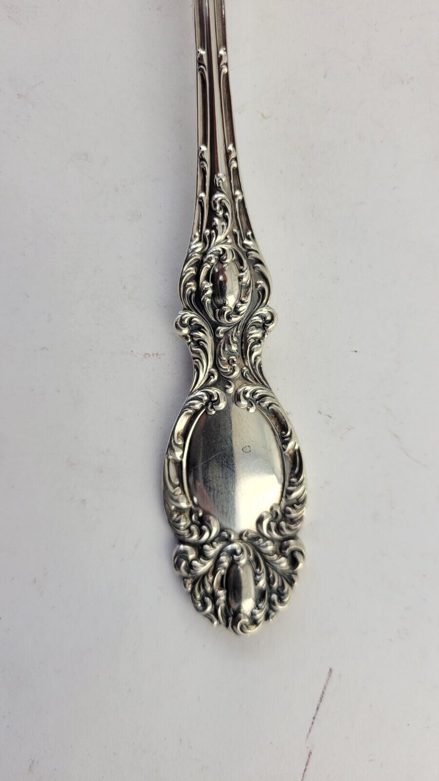 Lucerne by Wallace Sterling Silver 8 1/4" Slotted Solid Serving Spoon 1.9oz.