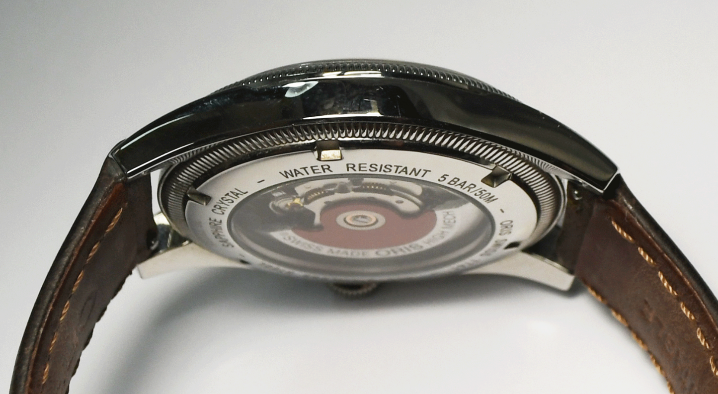 Men's Oris 7741 Big Crown Automatic 40mm Stainless Skeleton 50m Wristwatch