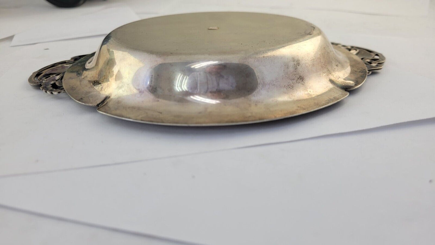 Blossom by Webster Sterling Silver 8" Wide Dish Tray Georg Jensen Style 6.1oz.