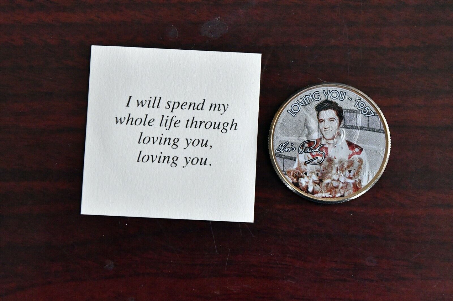 1957 Elvis Presley "Loving you" Movie Collection Kennedy Half Dollar