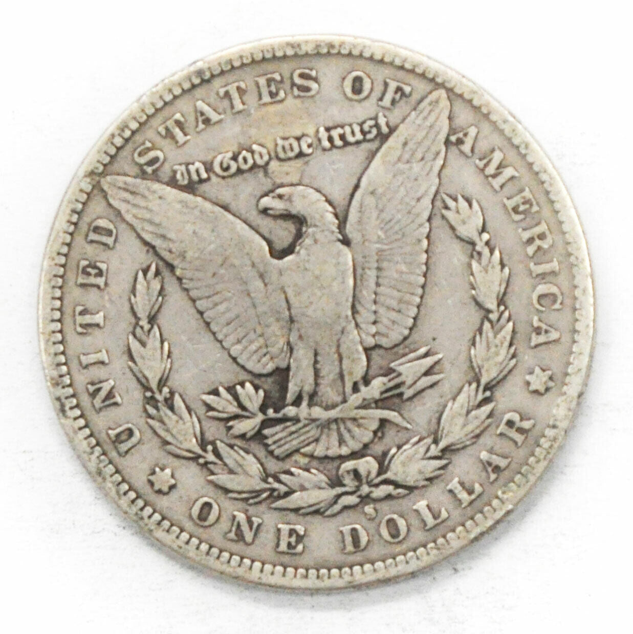1896 S $1 Morgan American Silver One Dollar US San Francisco