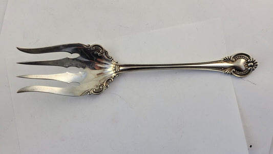Irene by International Sterling 8 1/2" Silver Med. Cold Meat Serving Fork 2.2oz.