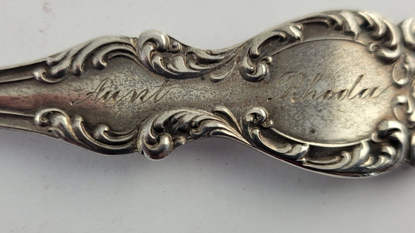 1900 Kansas City Missouri Sterling 5 7/8" Souvenir Spoon w/Goldwash Bowl. 67oz.