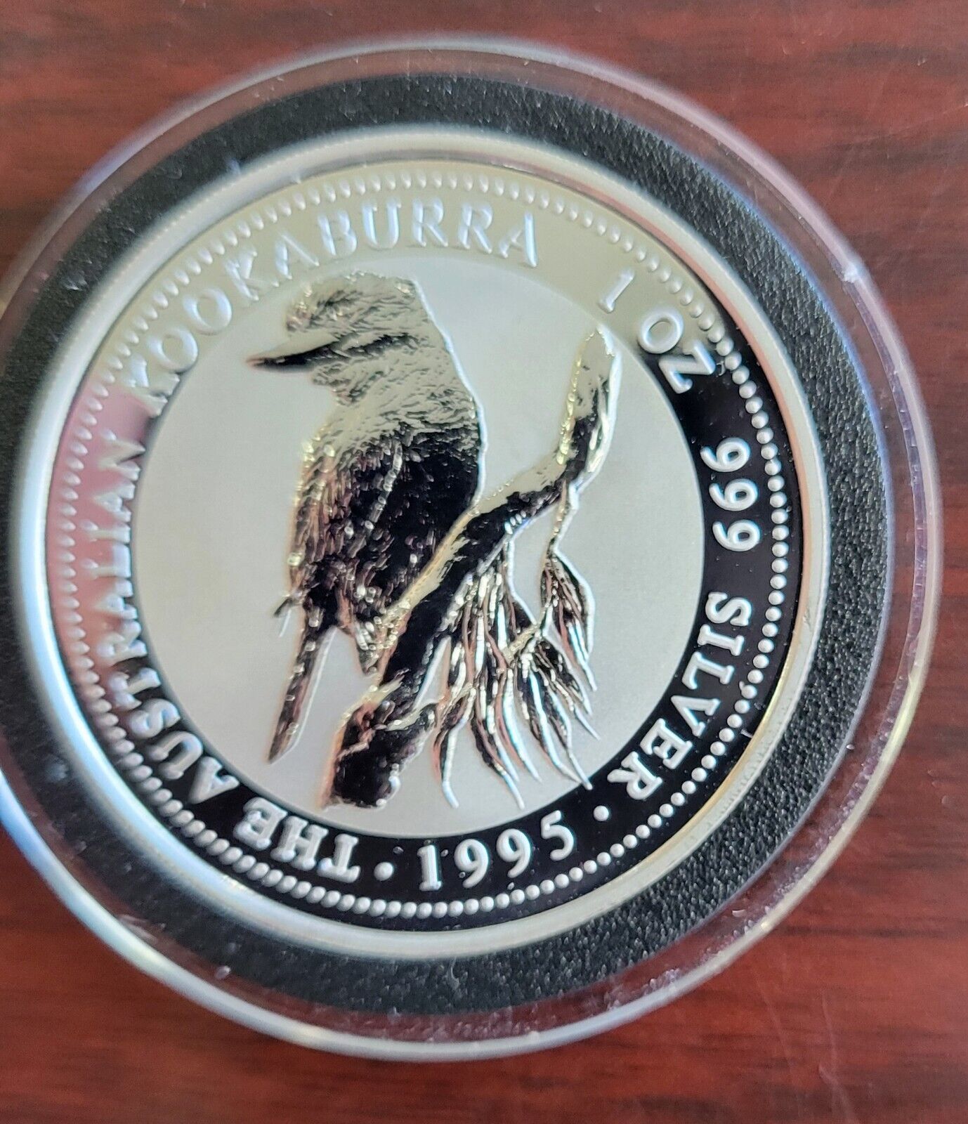 1995 Australian Kookaburra 1oz. Silver .999 Fine Dollar Coin