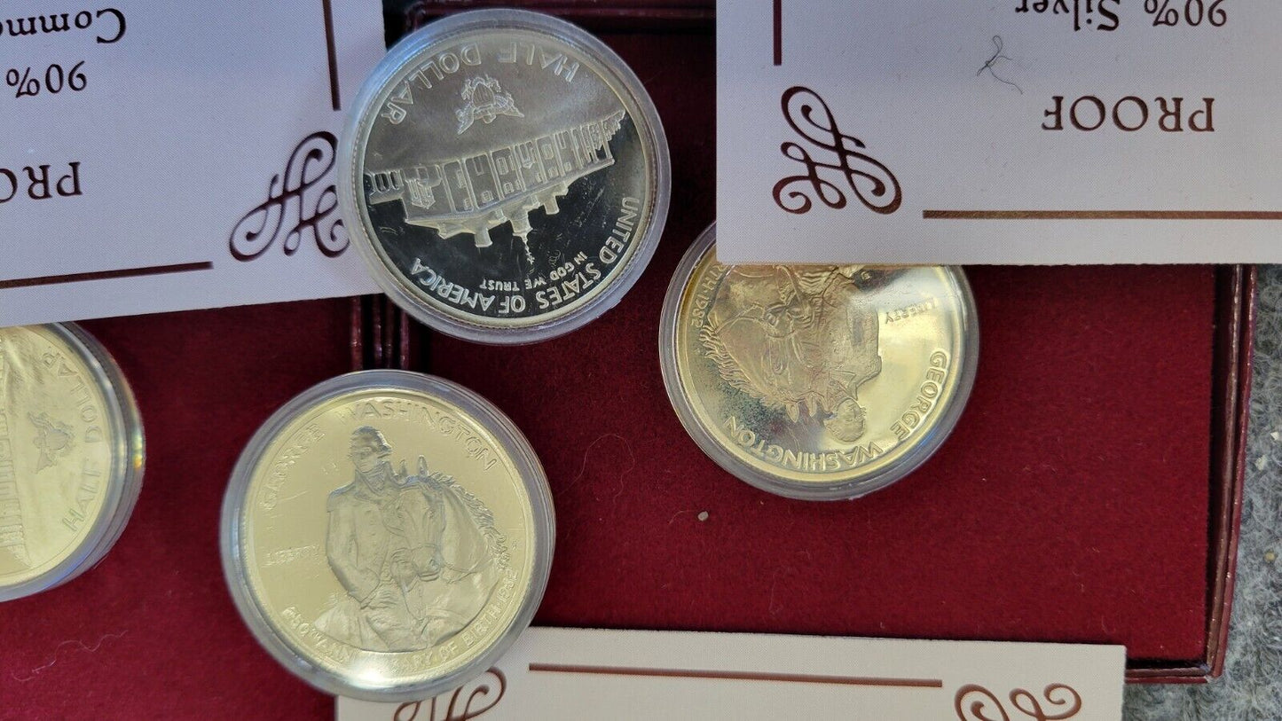 (11) 1982 George Washington Proof Silver Commemorative 90% Half Dollars Lot