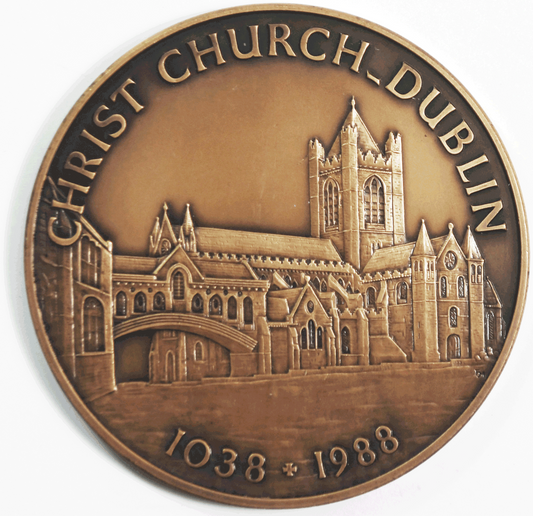 1388-1988 Christ Church of Dublin 63mm Bronze Medal