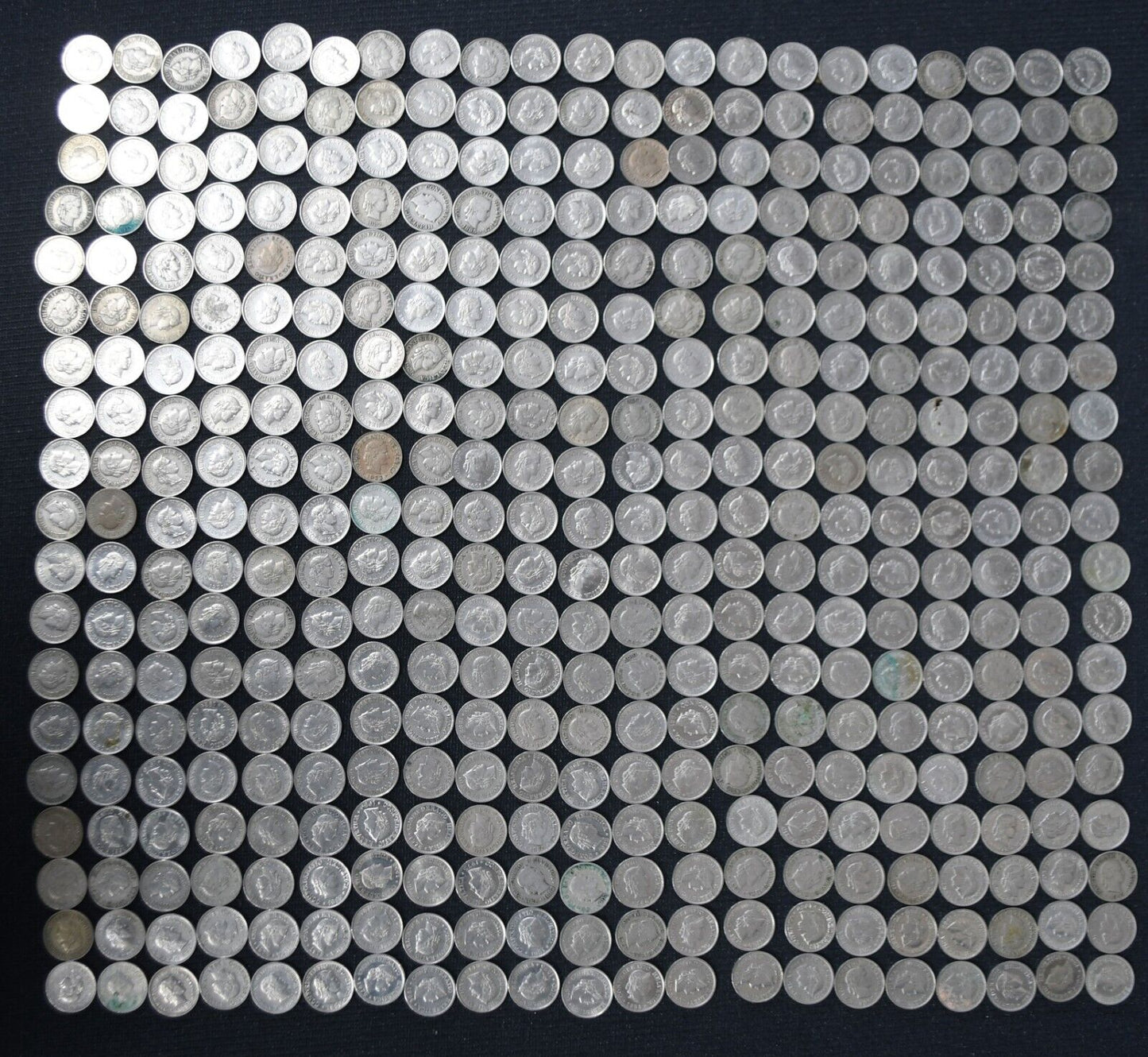 399pc Switzerland 10 Rappen Coin Lot 1882-1999