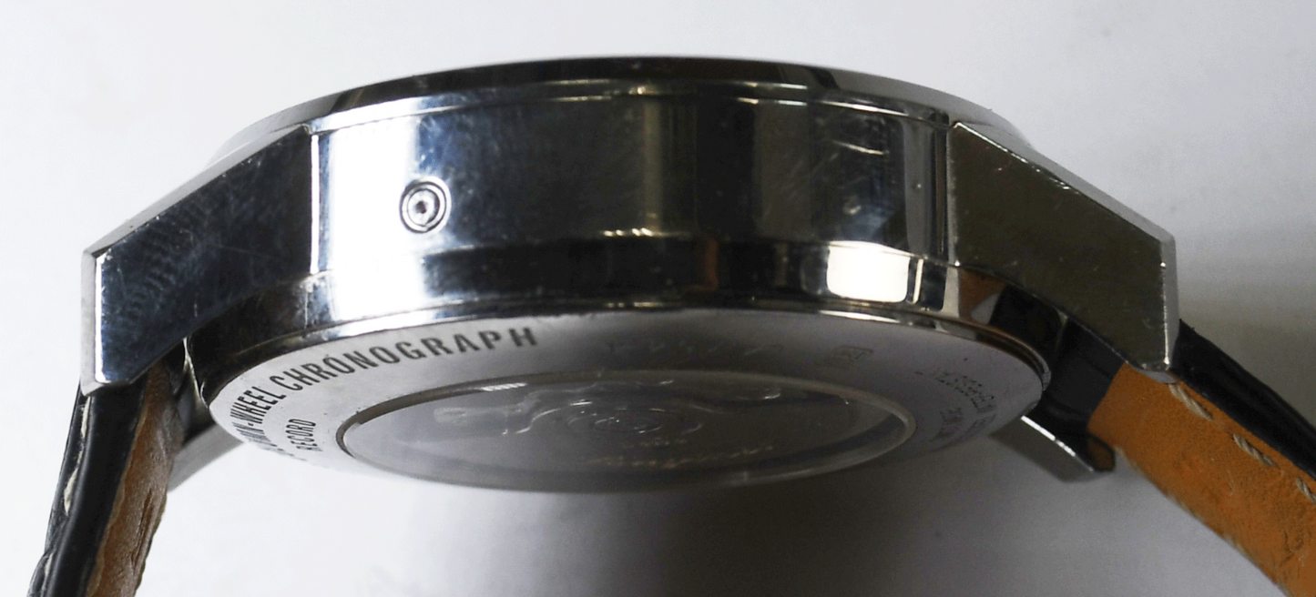Longines Column Wheel Black Dial Chronograph Record 41mm Automatic L4.754.4