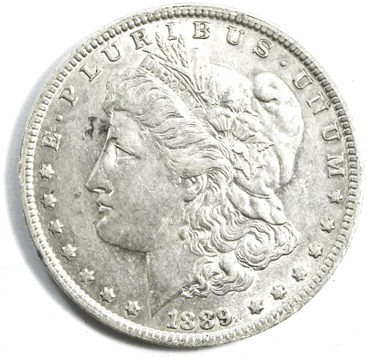 1889 O $1 Morgan American Silver One Dollar US New Orleans AU