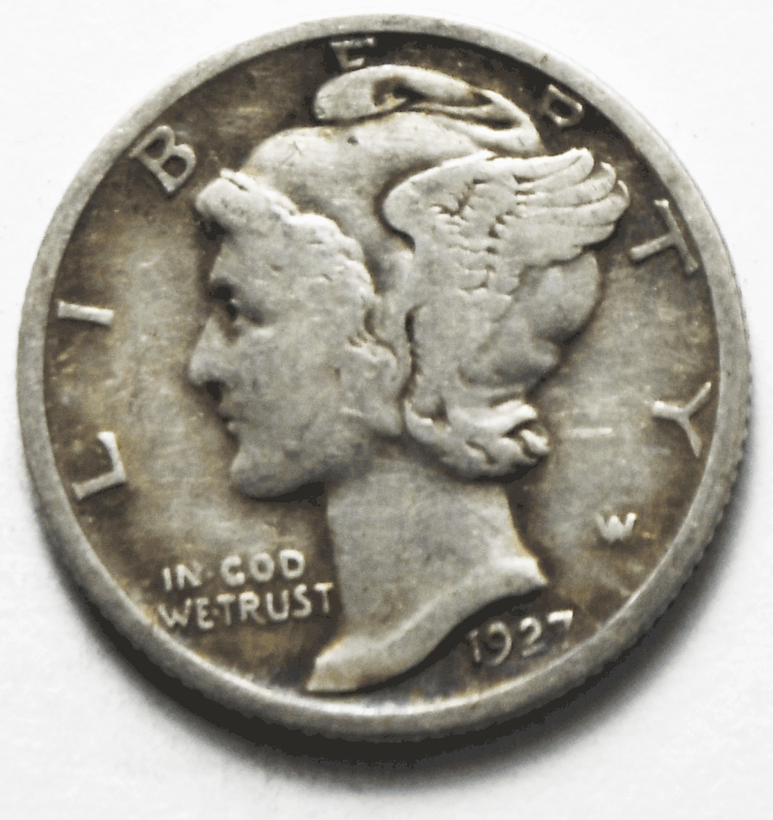 1927 S Mercury Silver Dime Rare Ten Cents San Francisco