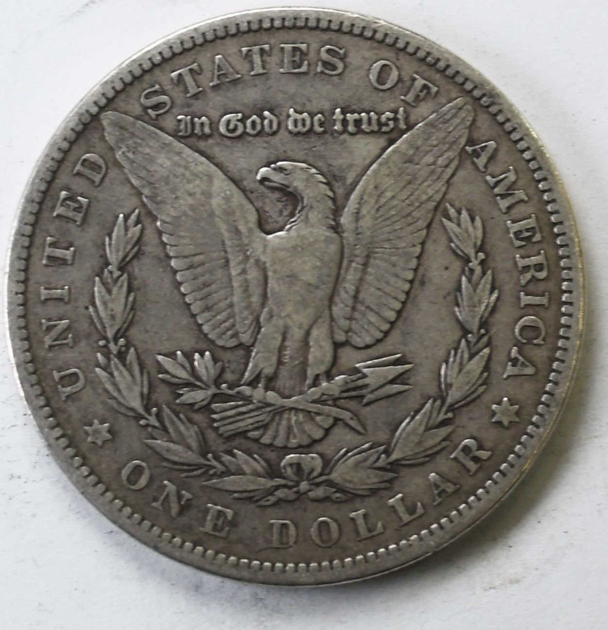 1878 $1 Morgan Silver One Dollar Philadelphia 79 Reverse