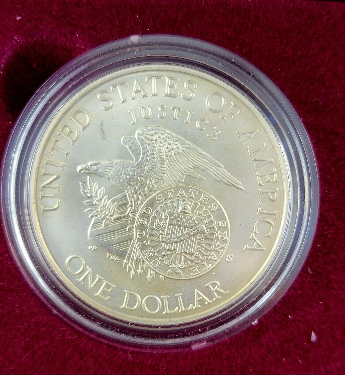 1998 S Kennedy Commemorative Collector's Set  BU Silver Matte Boxed 2pc Set