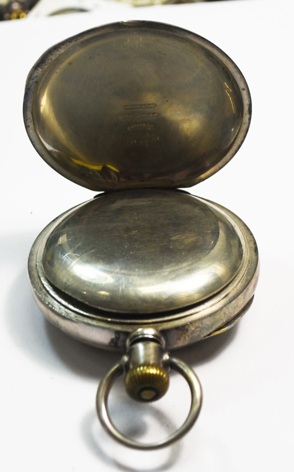 1889 Elgin GM Wheeler Size 18 Open Face Pocket Watch #4 Coin Silver Case