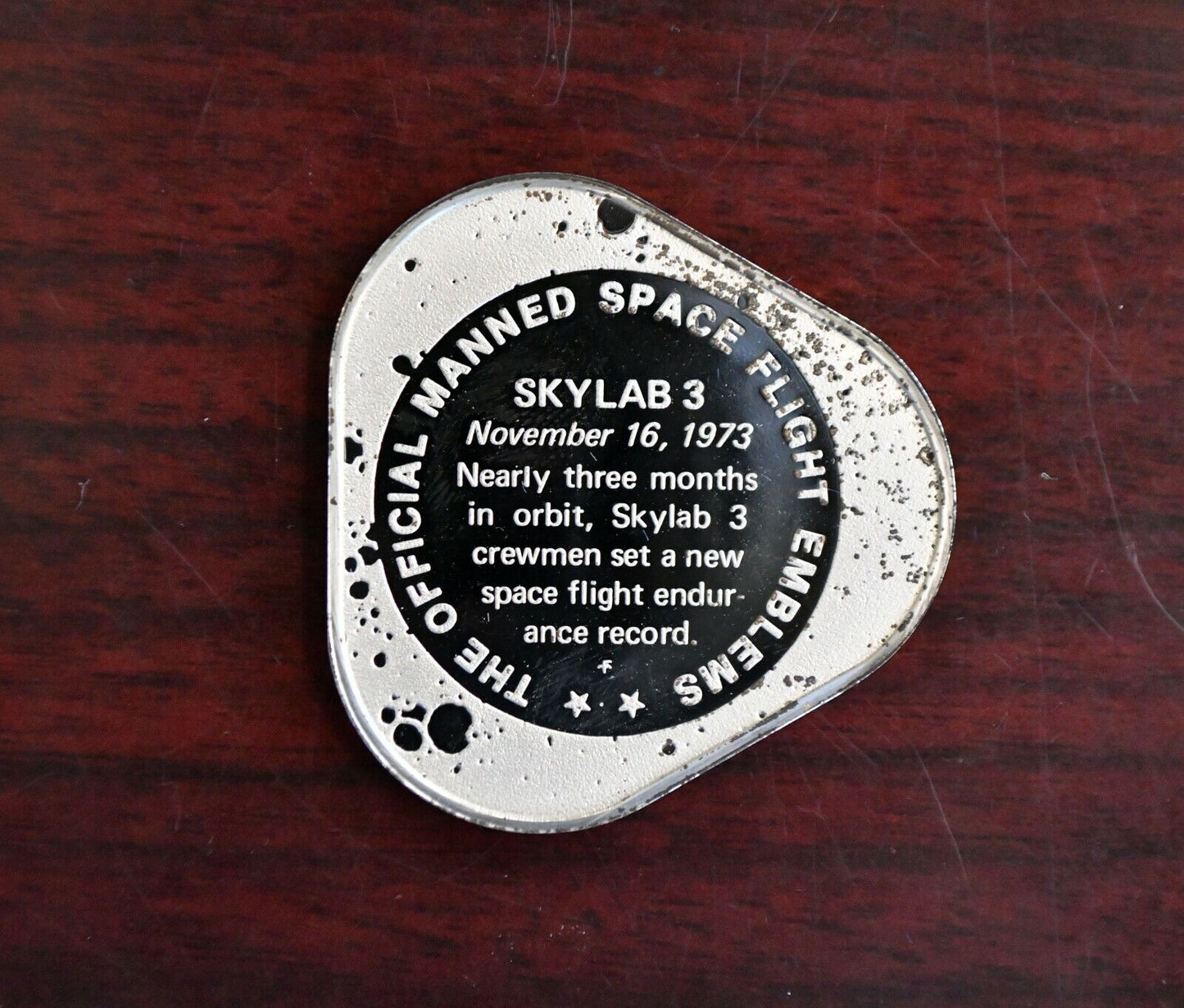Syklab 3 Sterling Franklin Mint Proof Struck Nov.16th 1973 Space Flight Emblem