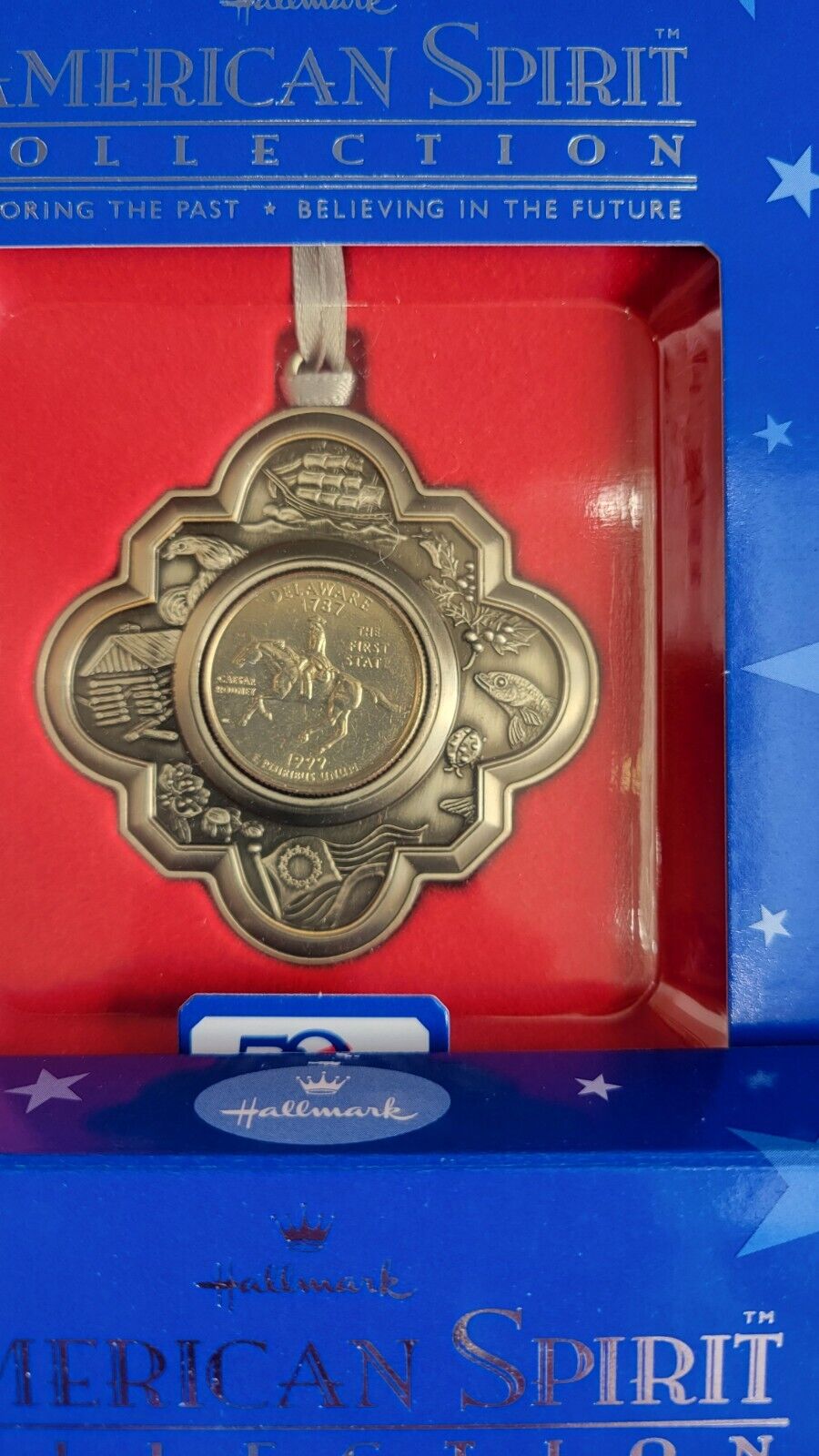 6pc. Hallmark American Spirit Collection Coin Ornament State Quarters Sacagawea