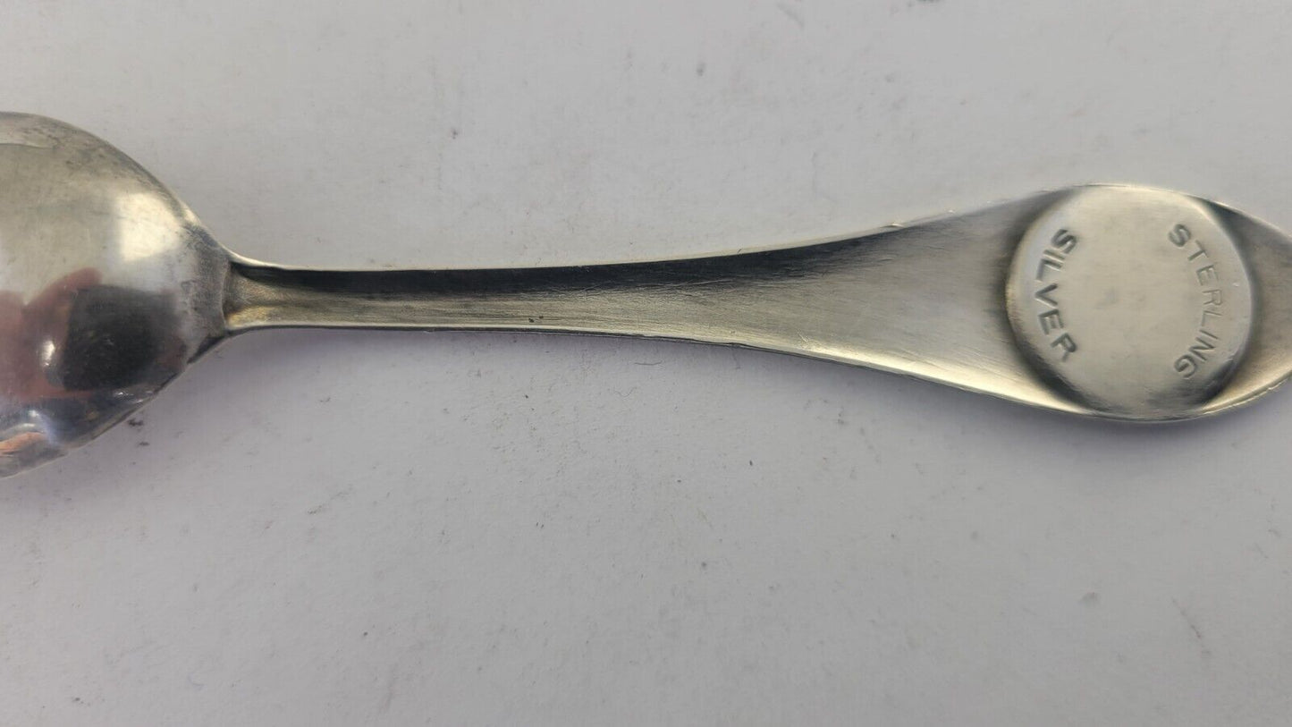 Will Rogers Memorial Claremore Oklahoma Sterling 4 1/2" Souvenir Spoon .39oz.