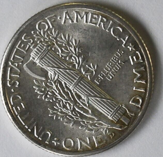 1944 D 10c Mercury Silver Dime Rare Ten Cents Denver Uncirculated