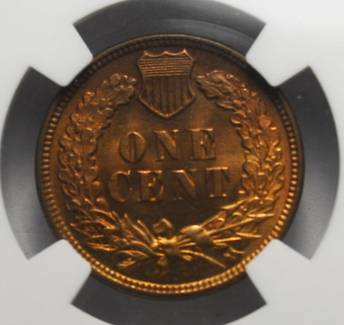 1909 1c Indian Head Penny One Cent Rare Philadelphia NGC MS64 RB