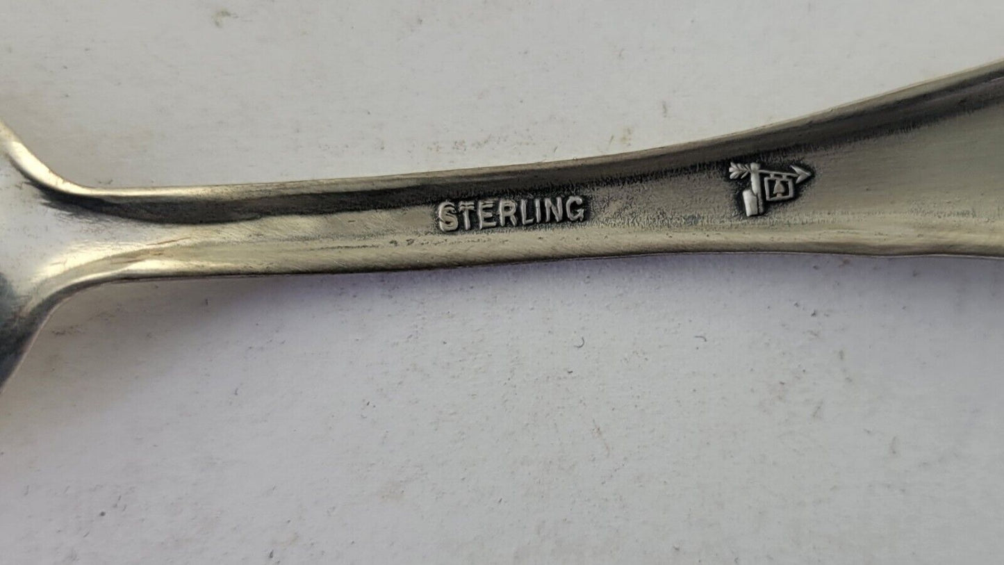 Old Matts Cabin Sterling 4 1/4"  Souvenir Spoon by Bell .33oz. Ozarks Missouri