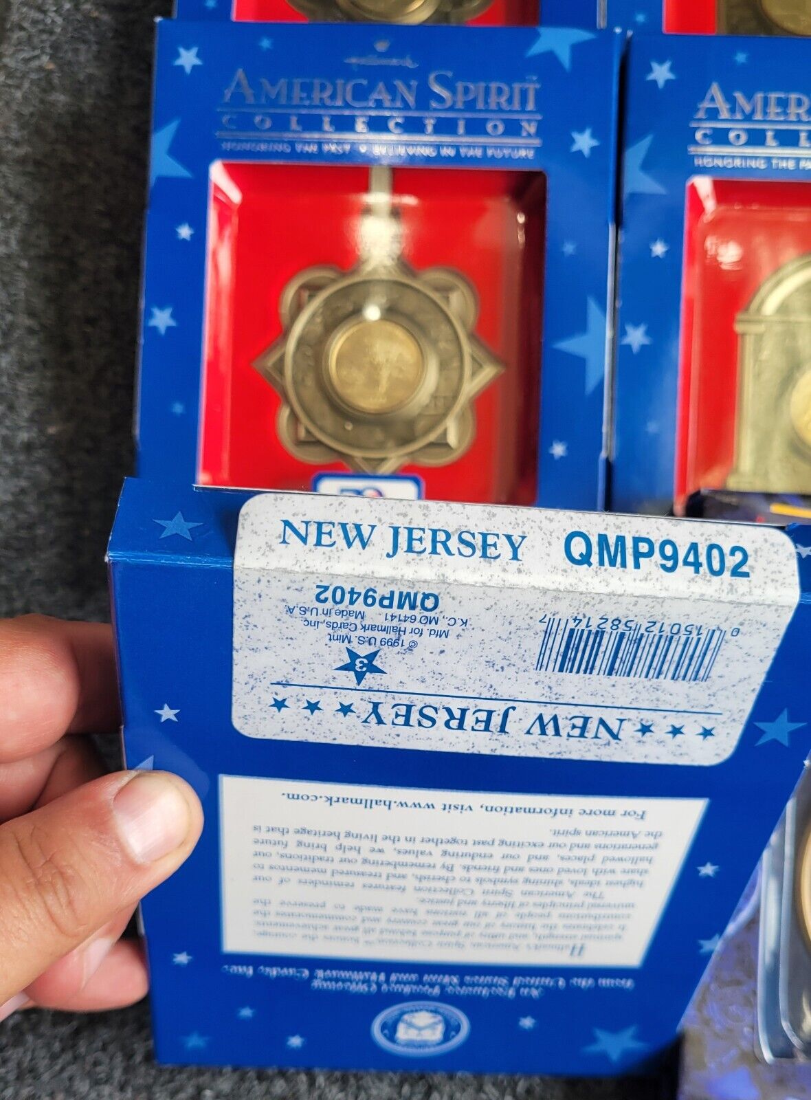 6pc. Hallmark American Spirit Collection Coin Ornament State Quarters Sacagawea