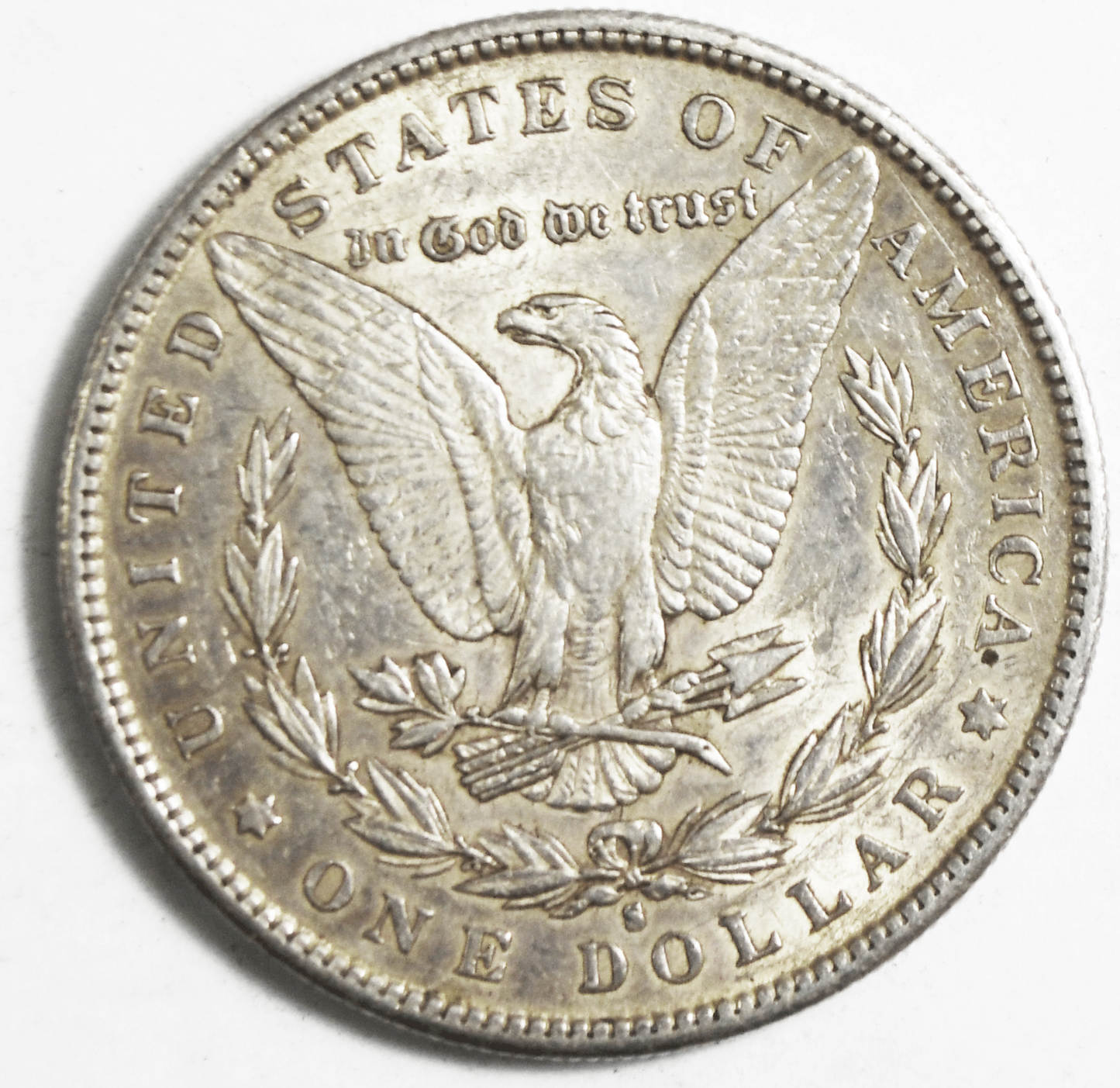 1891 S $1 Morgan American Silver One Dollar US San Francisco AU