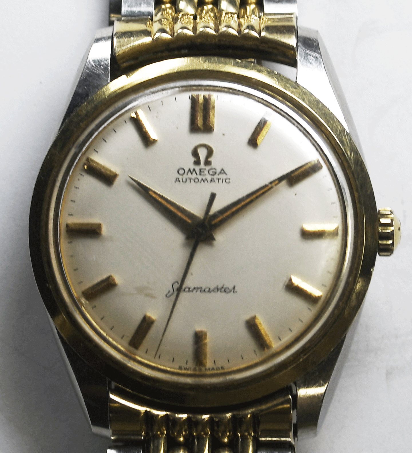 1959 Men's Omega 14733-1 SC Seamaster Automatic 570 33mm Two Tone Original Band