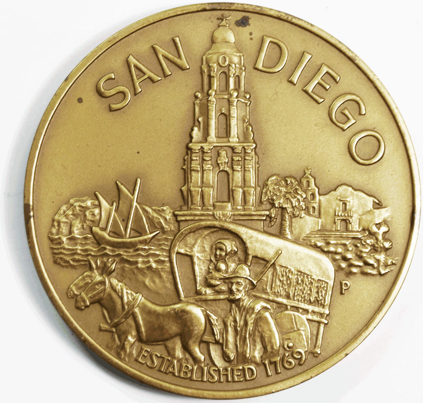 San Diego 200th Anniversary 76mm  Bronze Medal