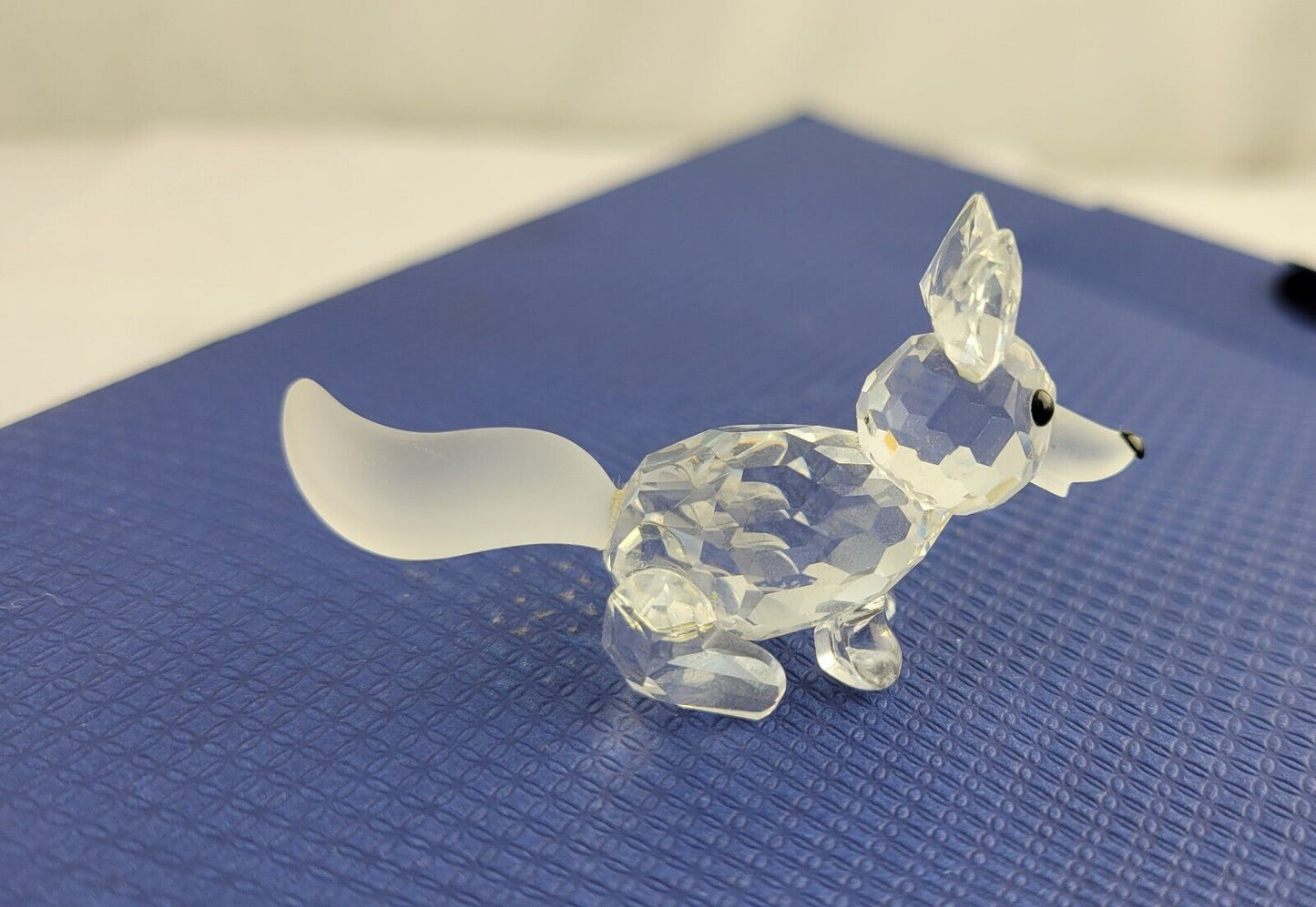 Swarovski Crystal Running Fox Figurine 7677 NR 055 Austria No Box 2 1/2" Long