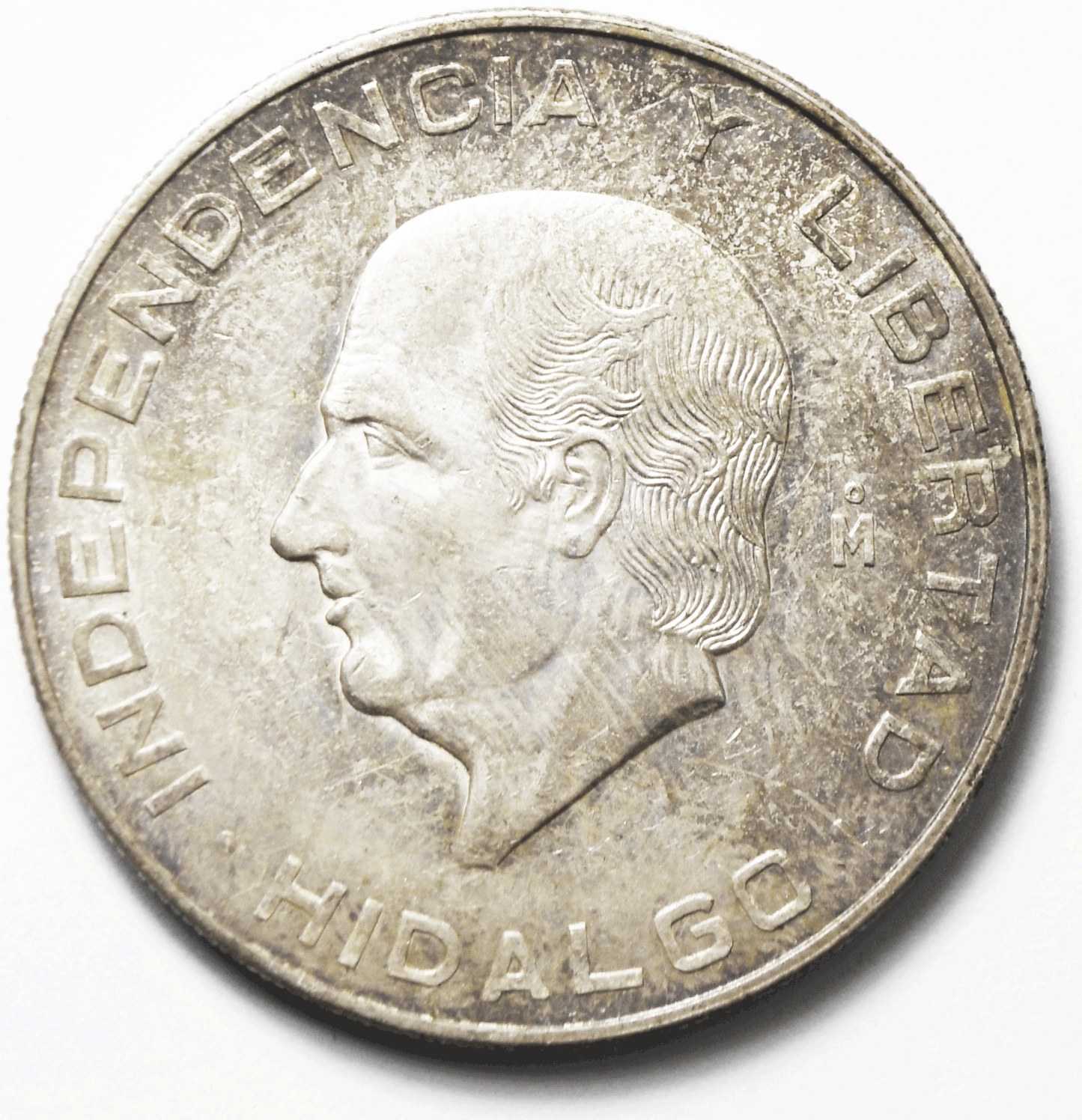 1955 Mexico Estados Unidos Mexicanos Ten 10 Diez Pesos Silver Coin KM#474