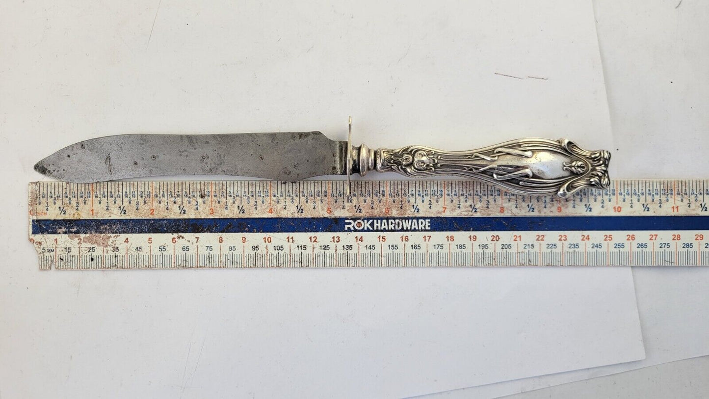 Art Nouveau Sterling Silver  Carving Set Knife & Fork